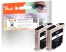 318781 - Peach Twin Pack Ink Cartridge black, compatible with HP No. 13 bk*2, C4814AE*2