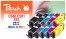 321204 - Peach Pack of 10 Ink Cartridges, compatible with Canon PGI-580XXL, CLI-581XXL